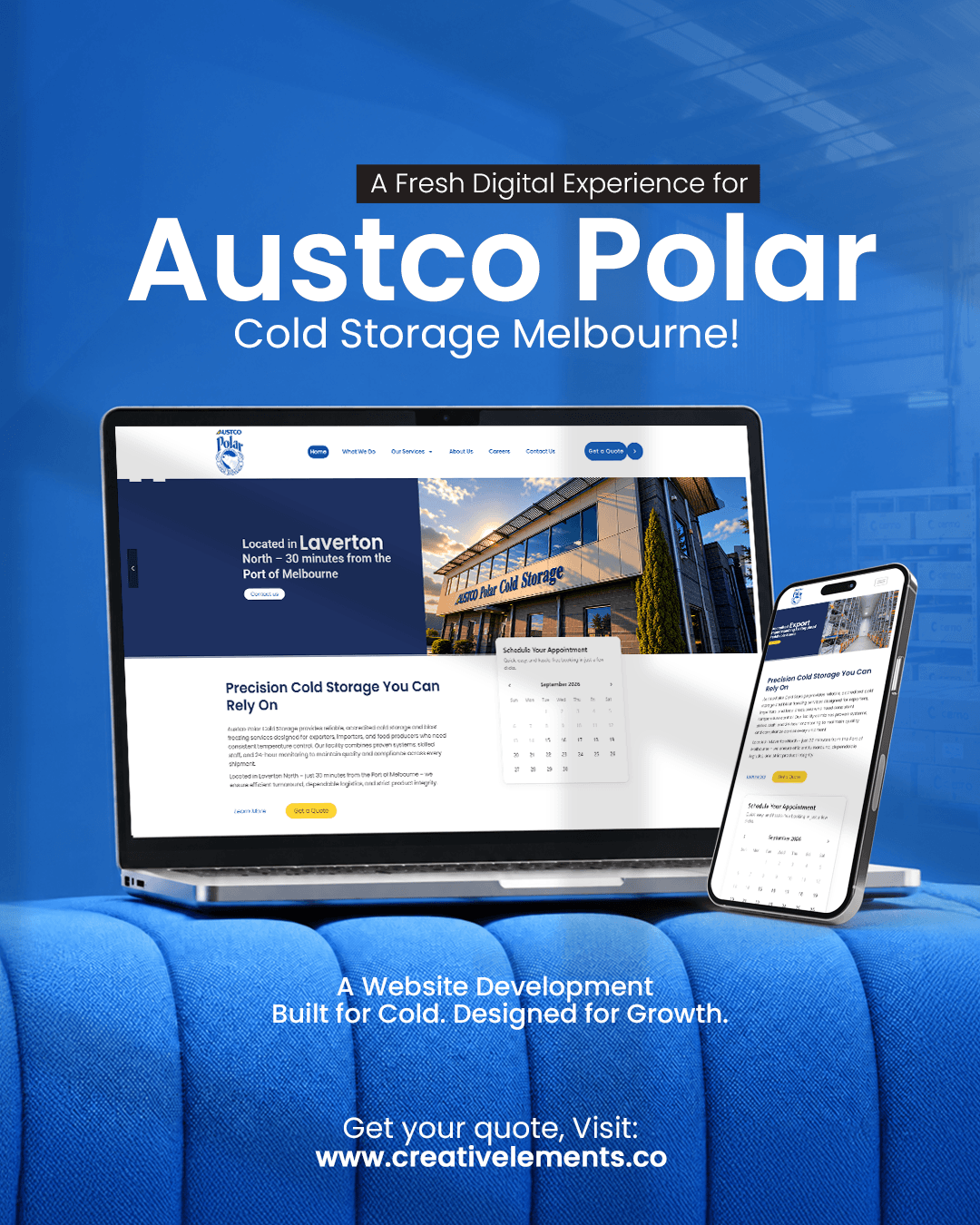 Austco Polar Cold Storage – Corporate Website Development